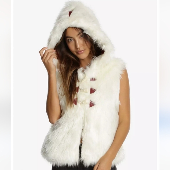 Studio Ghibli Jackets & Blazers - NWT Princess Mononoke Faux Fur Vest Size Large